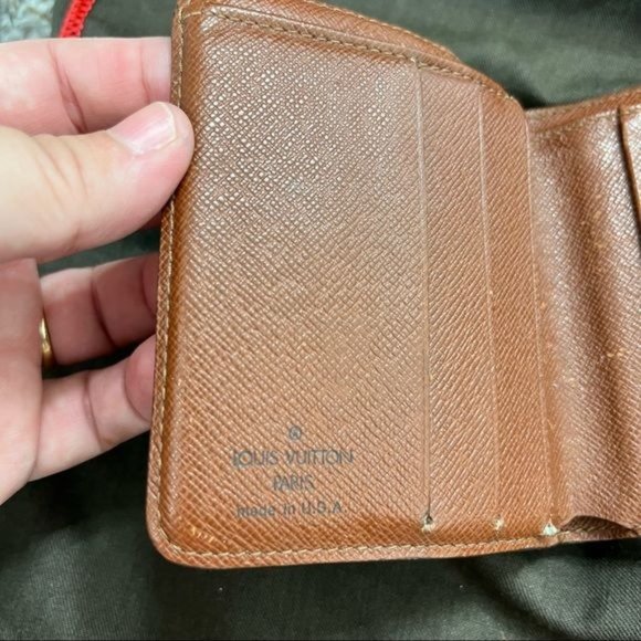 LV Louis Vuitton Bi Fold Monogram Compact Snap Wallet Unisex - Picture 4 of 14